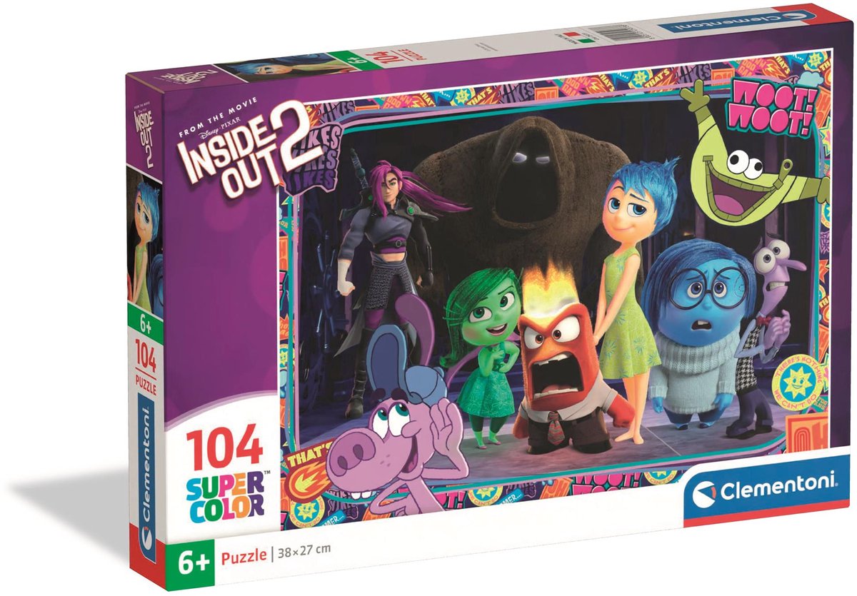 Clementoni - Kinderpuzzel - 104 Stukjes - Inside Out 2 - Puzzel Vanaf 6 ...