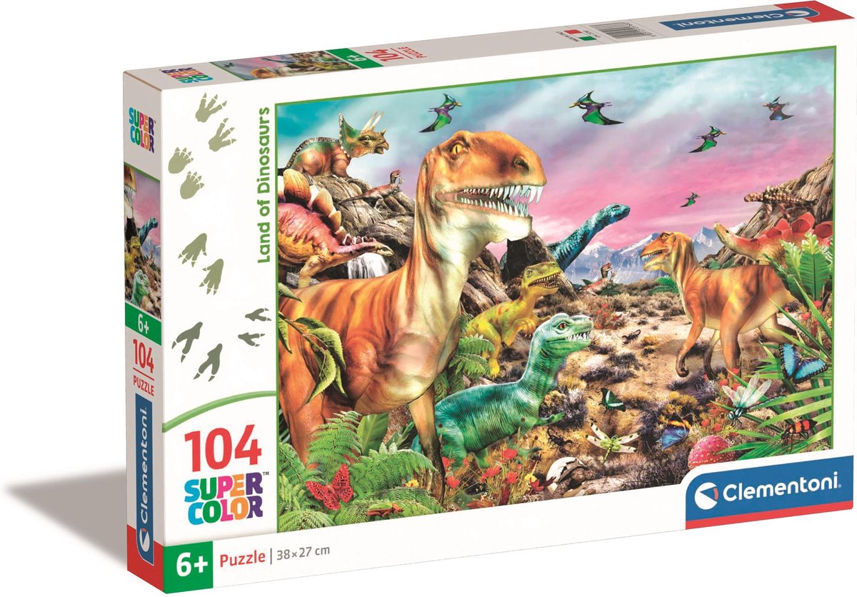 Clementoni - Kinderpuzzel - 104 Stukjes - Levendige Afbeeldingen ...